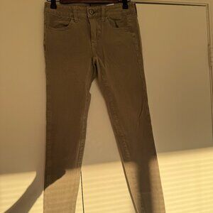 American Eagle Outfitters 360 Super Stretch Jeggings Size 2 Regular Khaki